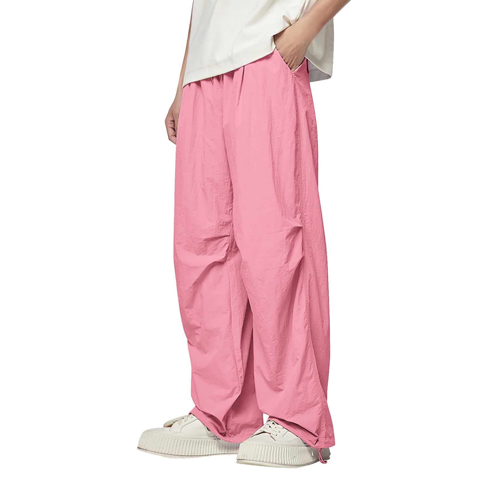 Rrunsv Mens Pants Men's Drawstring Waist Pocket Side Loose Rrunsv Mens Pants Men's Drawstring Waist Pocket Side Loose