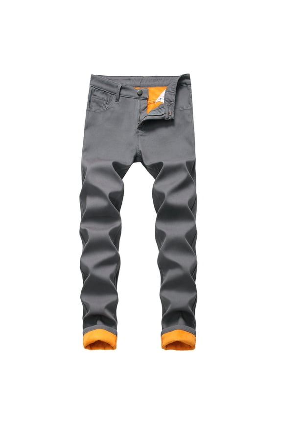 Mens Skinny Jeans Jeans for Men Baggy Slim fit Stretch Mens Work Jeans Straight fit Jeans Grey,36