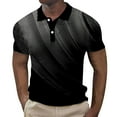 thumbnail image 1 of Rrunsv Polos for Men Men's Classic Fit Short Sleeve Dual Tipped Collar Polo Shirt Black,XXXL, 1 of 5