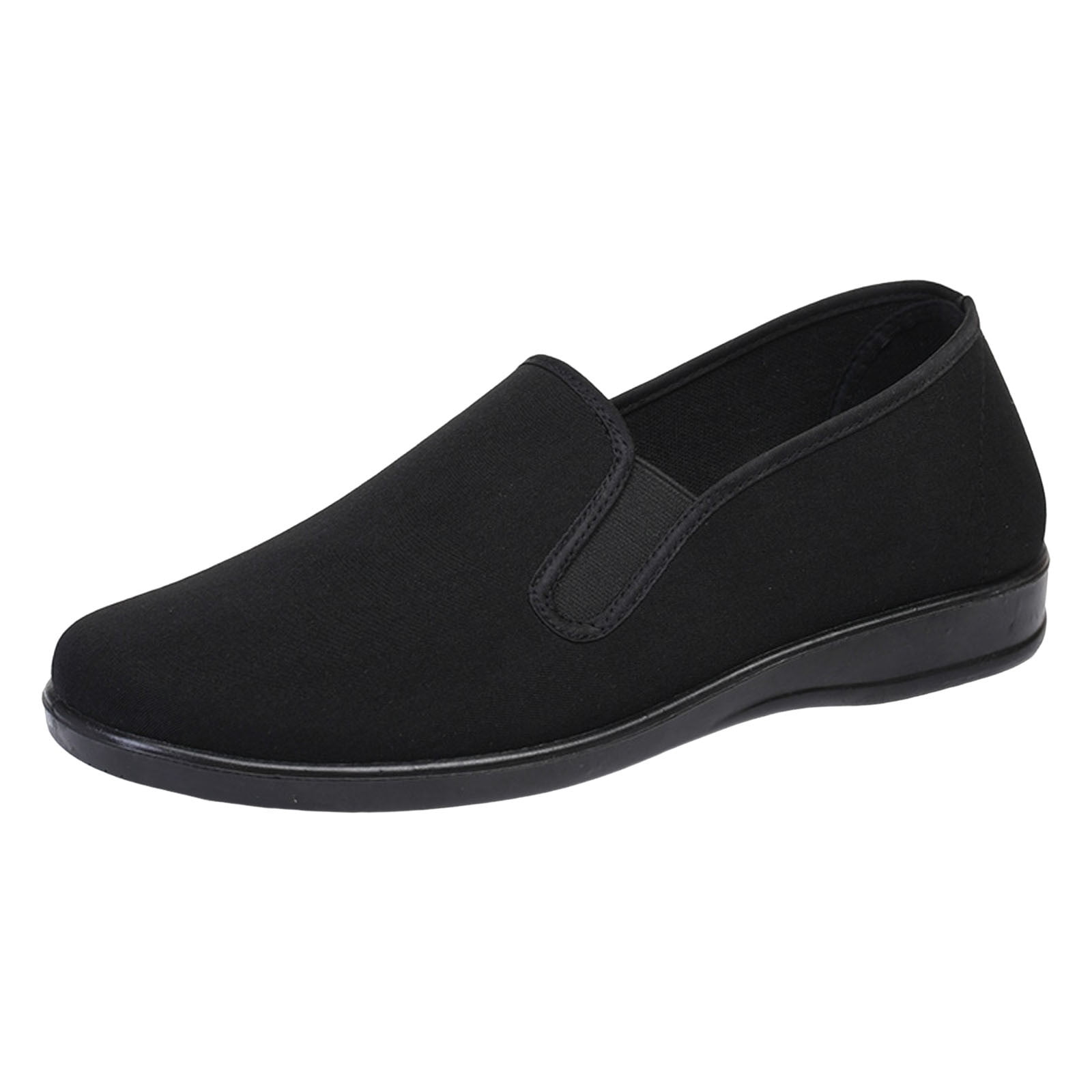 Rrunsv Shoes for Men Men's Loafers Printed Casual Mens Slip On Shoes Black,42