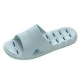 thumbnail image 1 of Rrunsv Slides for Men Slippers Men Open Toe Shower Shoes Summer House Slippers Non Slip Indoor Blue,XL, 1 of 4