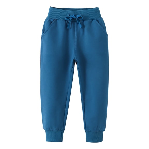 Rrunsv Uniform Pants for Boys Boy's Cargo Joggers Pants Youth Quick Dry Hiking Lightweight Pants for Sports Outdoor Sky Blue,3T