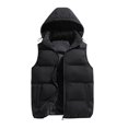 thumbnail image 1 of Rrunsv Vest for Men Formal Men Parka Jackets Male Casual Solid Outdoor Jackets Sleeveless Coat Black,XXL, 1 of 5