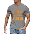 thumbnail image 1 of Rrunsv Vintage Tees for Men Men's Lightweight T-Shirts Cotton Crew Neck Regular Fit Solid Tee Grey,L, 1 of 5
