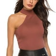 thumbnail image 1 of Rrunsv Women'S Tanks & Camis Women's Camisole Tank Top V Neck Camisole Summer Casual Sleeveless Basic Tank Shirt Brown,S, 1 of 4