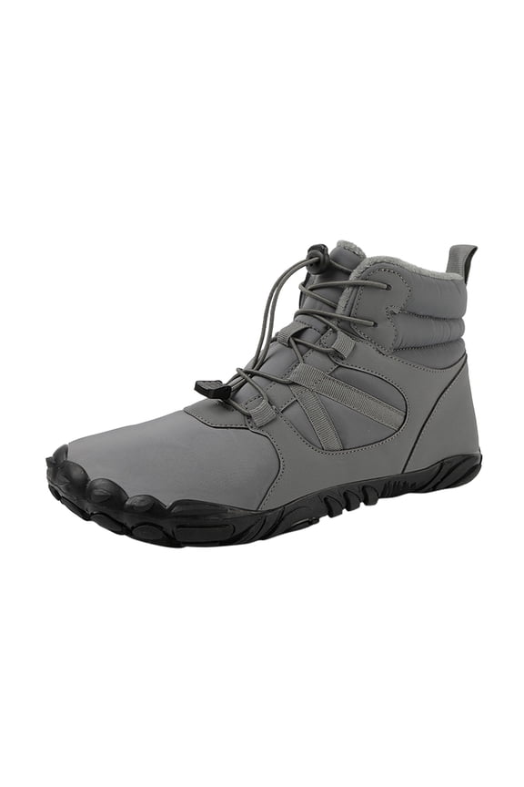 Women's Snow Boots winter boots black platform boots hiking boots ankle boots for women Hiking Boots Grey,10