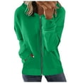 thumbnail image 1 of Rrunsv Women's Waterproof Lightweight Jacket Hooded Windbreaker with Pocket for Outdoor Fall Trendy Jackets Casual Jackets Light Green,M, 1 of 4