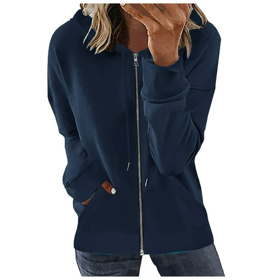 Rrunsv Womens Plaid Shirts Shacket Jacket Long Sleeve Button Down Boyfriend Shirt Coats Warm Sweaters for Women Long Sleeve Shirt Navy,M