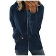 thumbnail image 1 of Rrunsv Womens Plaid Shirts Shacket Jacket Long Sleeve Button Down Boyfriend Shirt Coats Warm Sweaters for Women Work Jacket Light Blue,2XL, 1 of 4