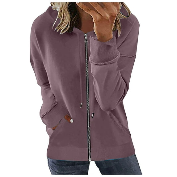 Rrunsv Zip Up Jacket for Women Lightweight Windproof Bomber Jackets Fashion Baseball Coat Boyfriend Loose Fit Outerwear Work Jacket Scene Jacket Sky Blue,S