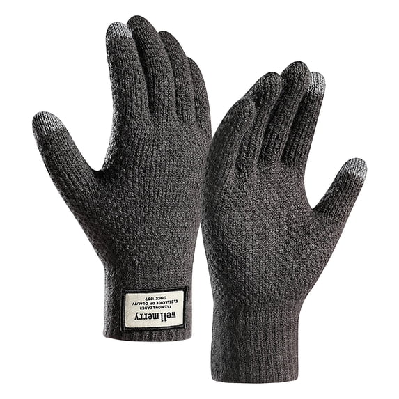 Rrxhxhs Gloves for Men Winter Touchscreen Protection From Cold Knitting Outdoor Keep Warm Gloves