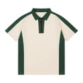 thumbnail image 1 of Rrxhxhs Golf Shirts for Men Color Block Collared Quarter Zip Short Sleeve Breathable Casual Athletic Tops,XL, 1 of 6
