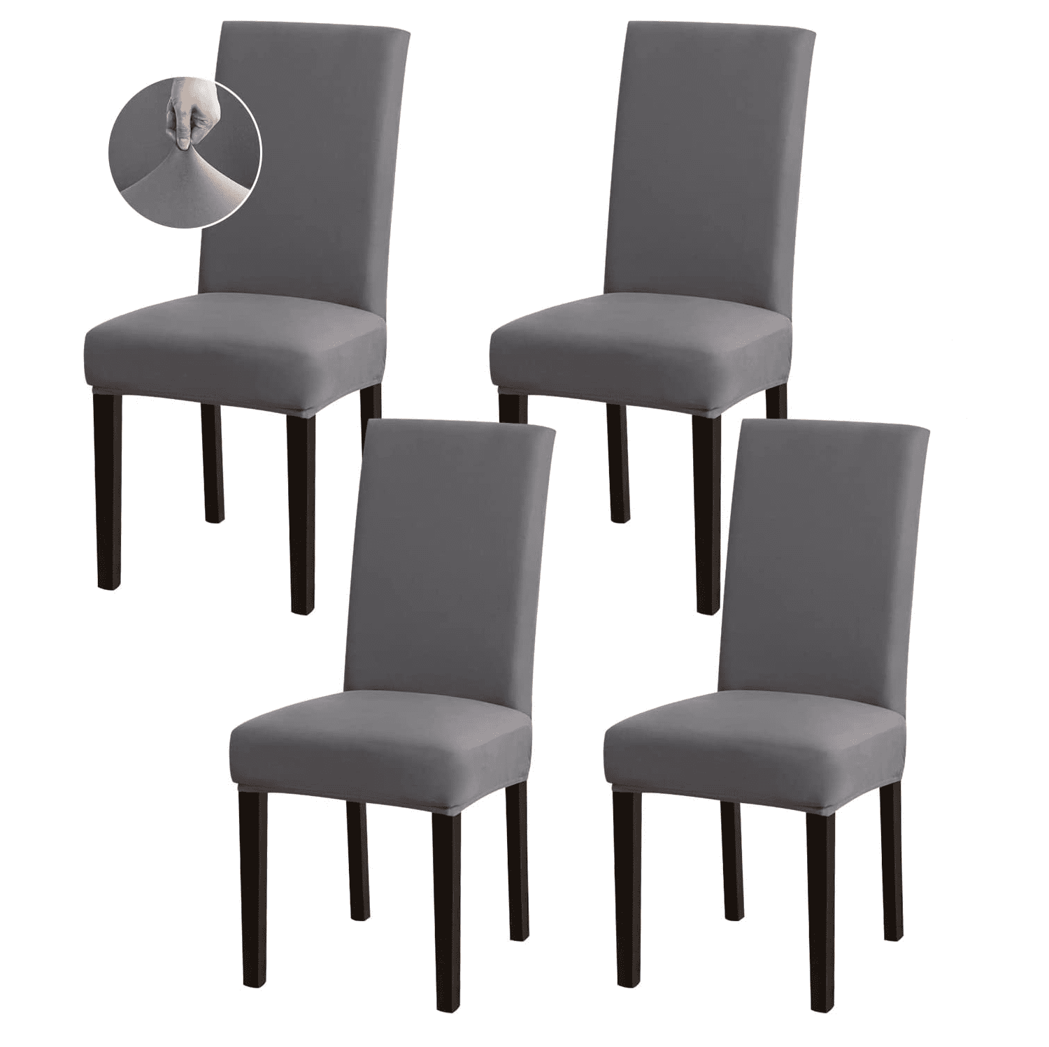 Rrysemdor Easy Fit Slip Back Chair Covers, Stretch Removable Washable