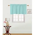 thumbnail image 1 of Rs9 1-Piece Green Teal Swag Straight Insulated Foam Lined Blackout Rod Pocket Window Valance 38"Wx 18"L, 1 of 5