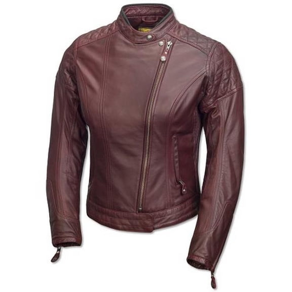 Rsd Riot Leather Womens Jacket (Large, Oxblood)