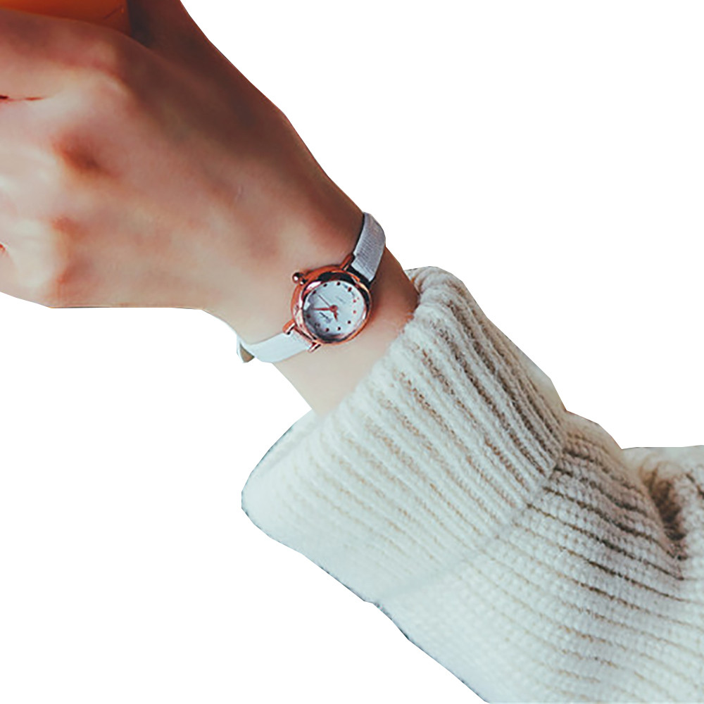 Rskk Women's Quartz Watch Small Dial Watch Watches Analog Quartz Small Wrist Women Watch Luxury Dial Delicate Business Women's Watch