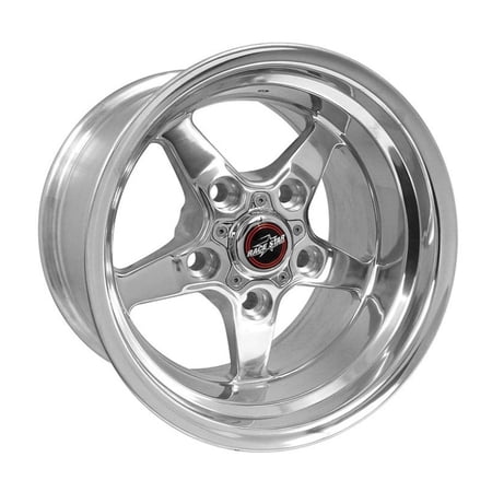 Race Star 92-705852DP 92 Drag Star 17 x 10.5 5 x 5.5 Bolt Circle 6.5 Back Space Direct Drill Dark Star Polished Wheel