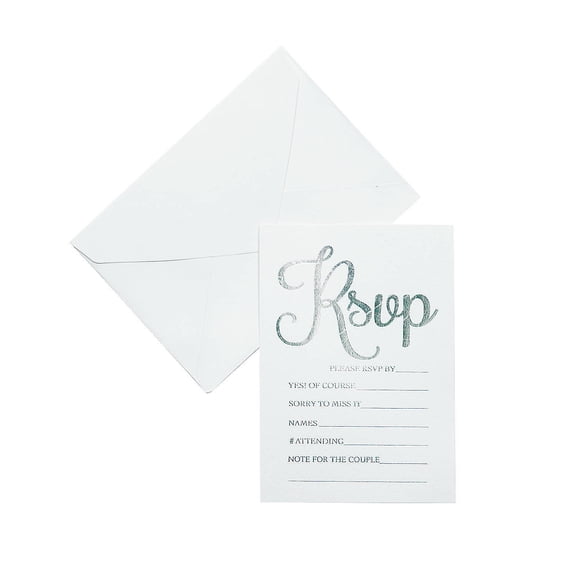 Rsvp Fill In The Blank Cards 24Pc - Stationery - 24 Pieces