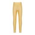 thumbnail image 1 of Rswnyirn Girls Kids Stretch Athletic Leggings Yoga Active Tumbling Tights Pants for Gymnastic Leotard Yellow 8, 1 of 7