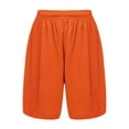 thumbnail image 1 of Rswnyirn Kids Boys Girls Athletic Shorts Solid Color Running Basketball Sports Bottom Orange 15-16, 1 of 6