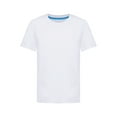 thumbnail image 1 of Rswnyirn Kids Boys Girls Crewneck Short Sleeve T-Shirt School P.E Sports Fitness Running Top White 100, 1 of 5