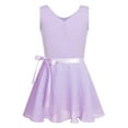 thumbnail image 1 of Rswnyirn Kids Girls Ballet Tutu Dress Dancewear Dance Leotards with Mesh Wrap Skirt Lavender 8-10, 1 of 7