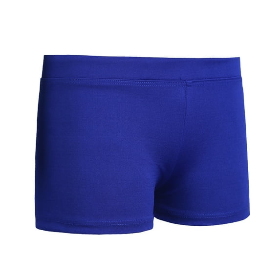 Rswnyirn Kids Girls Stretch Biker Shorts Active Ballet Dance Gymnastics Yoga Shorts Blue 12