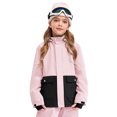thumbnail image 1 of Rswnyirn Kids Girls Winter Windproof Skiing Jacket Thick Warm Outdoor Snowboard Hooded Snow Coats Pink 8, 1 of 7