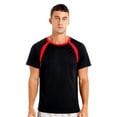 thumbnail image 1 of Rswnyirn Men's UPF 50+ Short-Sleeve Swim Shirt UV Sun Protection Rash Guard Shirt Black 3XL, 1 of 7