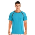 thumbnail image 1 of Rswnyirn Men's UPF 50+ Short-Sleeve Swim Shirt UV Sun Protection Rash Guard Shirt Sky Blue XL, 1 of 6