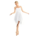 thumbnail image 1 of Rswnyirn Women Spaghetti Straps Ballet Modern Dance Dress Lyrical Camisole Dress White XL, 1 of 7