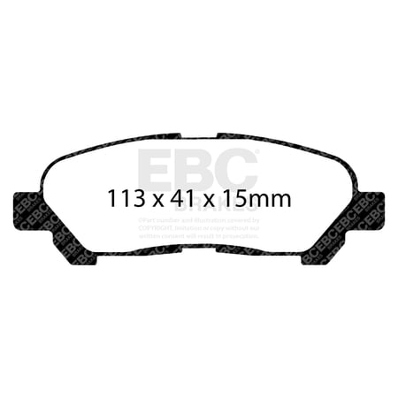 EBC Brakes ED91838 Truck/SUV Extra Duty Brake Pads Fits 08-13 Highlander