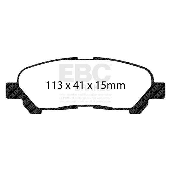 EBC Brakes ED91838 Truck/SUV Extra Duty Brake Pads Fits 08-13 Highlander