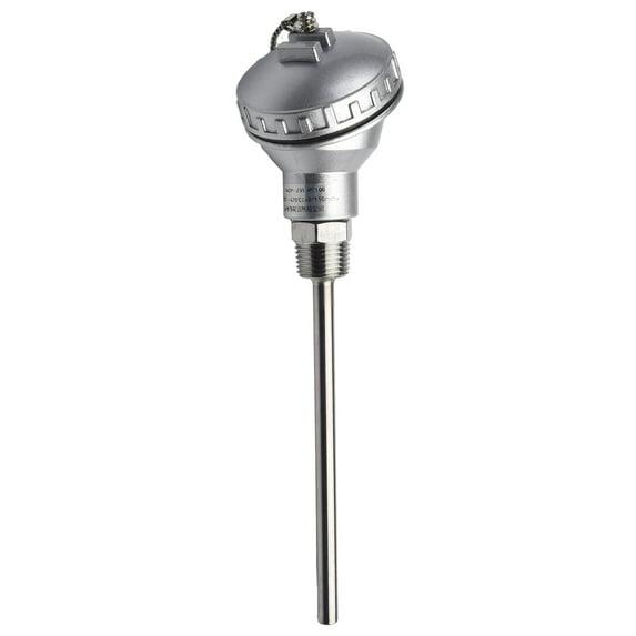 Rtd Pt100 Temperature Sensor Probe 1/2\" Npt Thread Thermocouple Terminal Head 150Mm