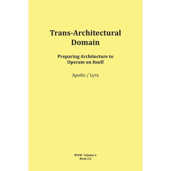 Rtfm Trans-Architectural Domain, Book 2, (Paperback)