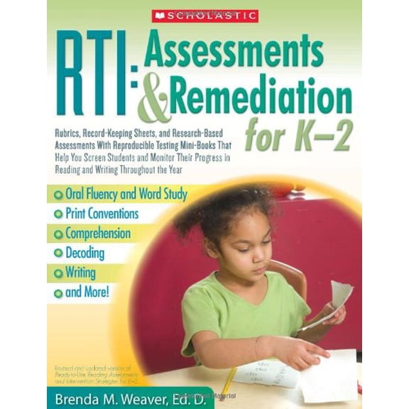 Pre-Owned Rti: Assessments & Remediation for K-2: Rubrics, Record-Keeping Sheets, and Research-Based (Paperback) by Weaver