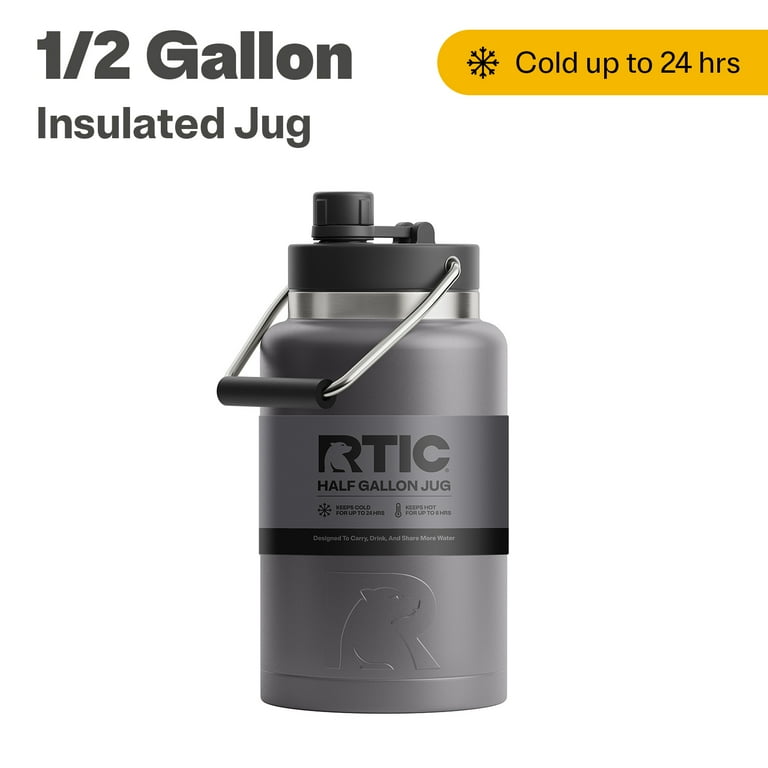 RTIC Half Gallon Jug Stainless Steel Insulated Water Bottle