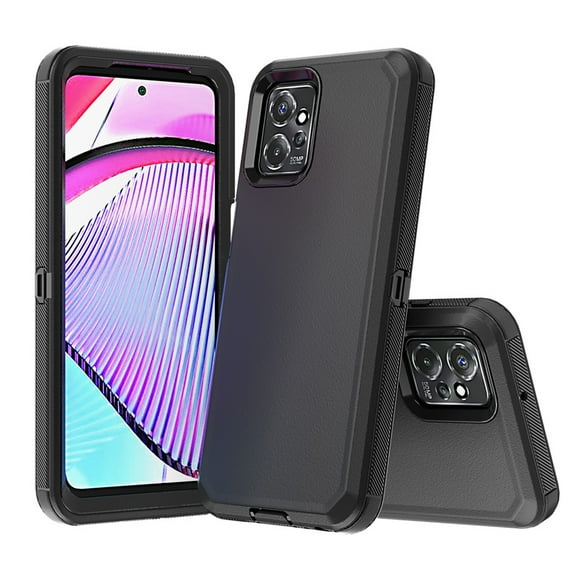 Rtmgob Motorola Moto G Power 5G (2023) Shockproof Phone Cover, Black
