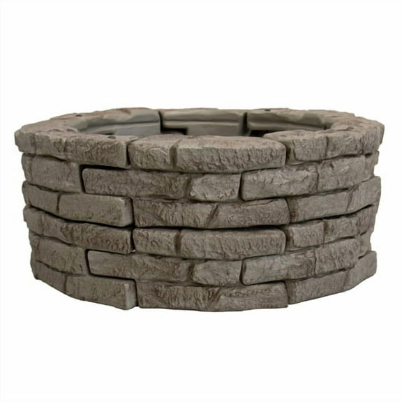 ROUND ROCKLOCK GARDEN BED w/28"-DSP