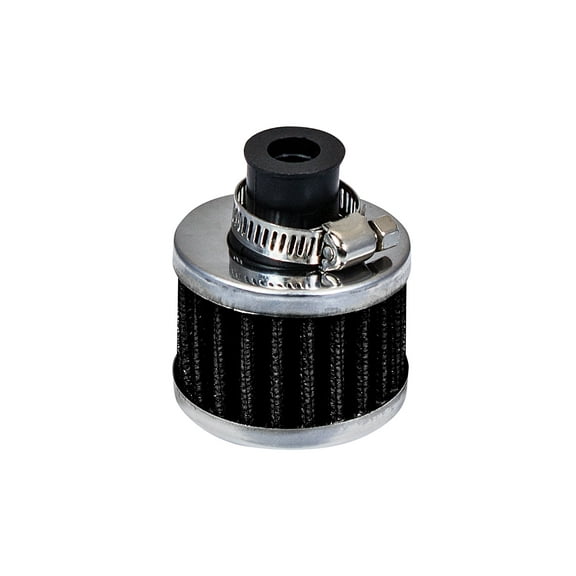 Rtunes Racing 3/8 Inches (10mm) Inlet Universal Engine Air Breather Filter w/clamp (BLACK, 10mm)