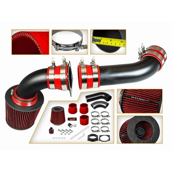 Rtunes Racing Black Cold Air Intake for 01-04 Ford Explorer / Explorer Sport Trac / Ranger / Mazda B4000 V6 4.0L SOHC