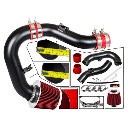 Rtunes Racing Black Cold Air Intake for 02 03 04 05 06 Subaru WRX/Sti