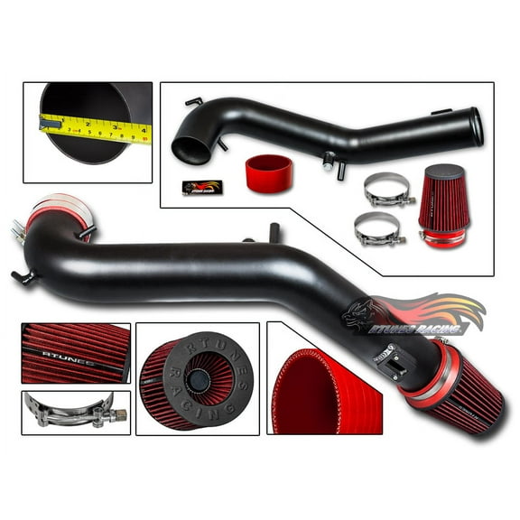 Rtunes Racing Black Cold Air Intake for 15-16 Ford Mustang 5.0L V8