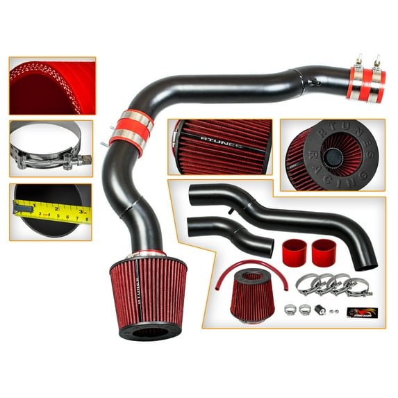 Rtunes Racing Black Cold Air Intake for 88-91 Honda CRX / Civic EX Si model