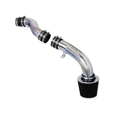 Rtunes Racing Cold Air Intake Airflow Induction Kit + Filter Combo BLACK Compatible For 03-07 Tiburon V6 2.7L
