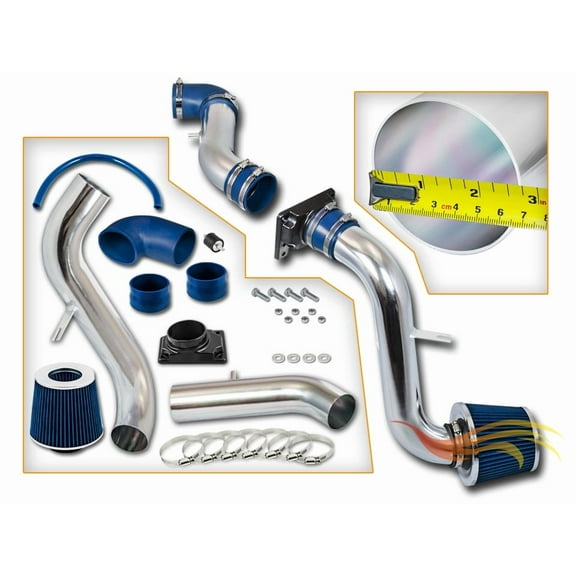 Rtunes Racing Cold Air Intake Kit + Filter Combo BLUE For 01-05 Chrysler Sebring 3.0L V6 / 01-05 Dodge Stratus Coupe 2.4&3.0L / 00-05 Mitsubishi Eclipse 2.4&3.0L / 99-03 Mitsubishi Galant 2.4&3.0L