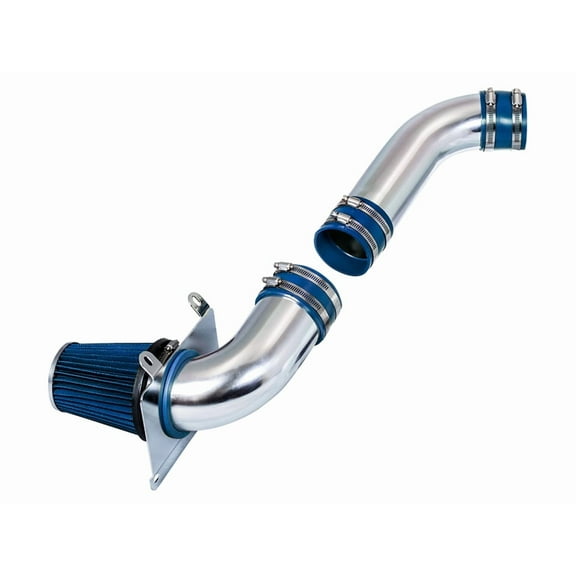 Rtunes Racing Cold Air Intake Kit + Filter Combo BLUE Compatible For 87-93 Ford Mustang 5.0L V8