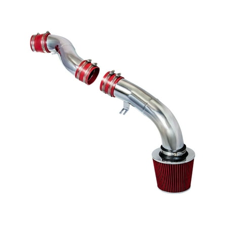 Rtunes Racing Cold Air Intake Kit + Filter Combo RED Compatible For 03-07 Hyundai Tiburon V6 2.7