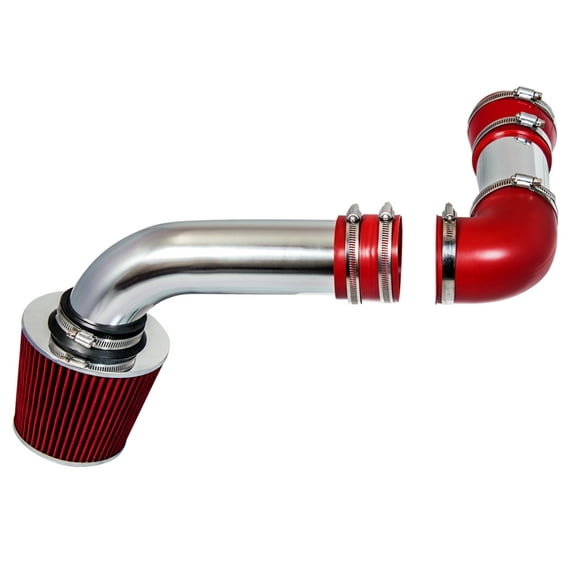 Rtunes Racing Cold Air Intake Airflow Induction Kit + Filter Combo RED Compatible For 88-89 Pontiac Firebird 5.0L & 5.7L