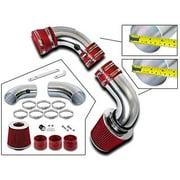 Rtunes Racing Cold Air Intake Kit + Filter Combo RED Compatible For 96-05 Chevy S10 / Blazer 4.3L / 96-05 GMC Sonoma/Jimmy 4.3L / 97-00 Isuzu Hombre / 96-01 Oldsmobile Bravada 4.3L